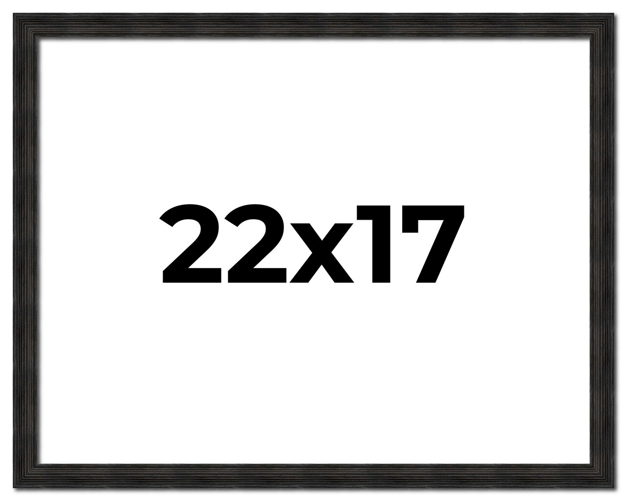 22x17 Thin Barnwood Picture Frame with UV-Resistant Acrylic & Acid Free Backing, Available in 2 Paint Finishes - Grey and Black